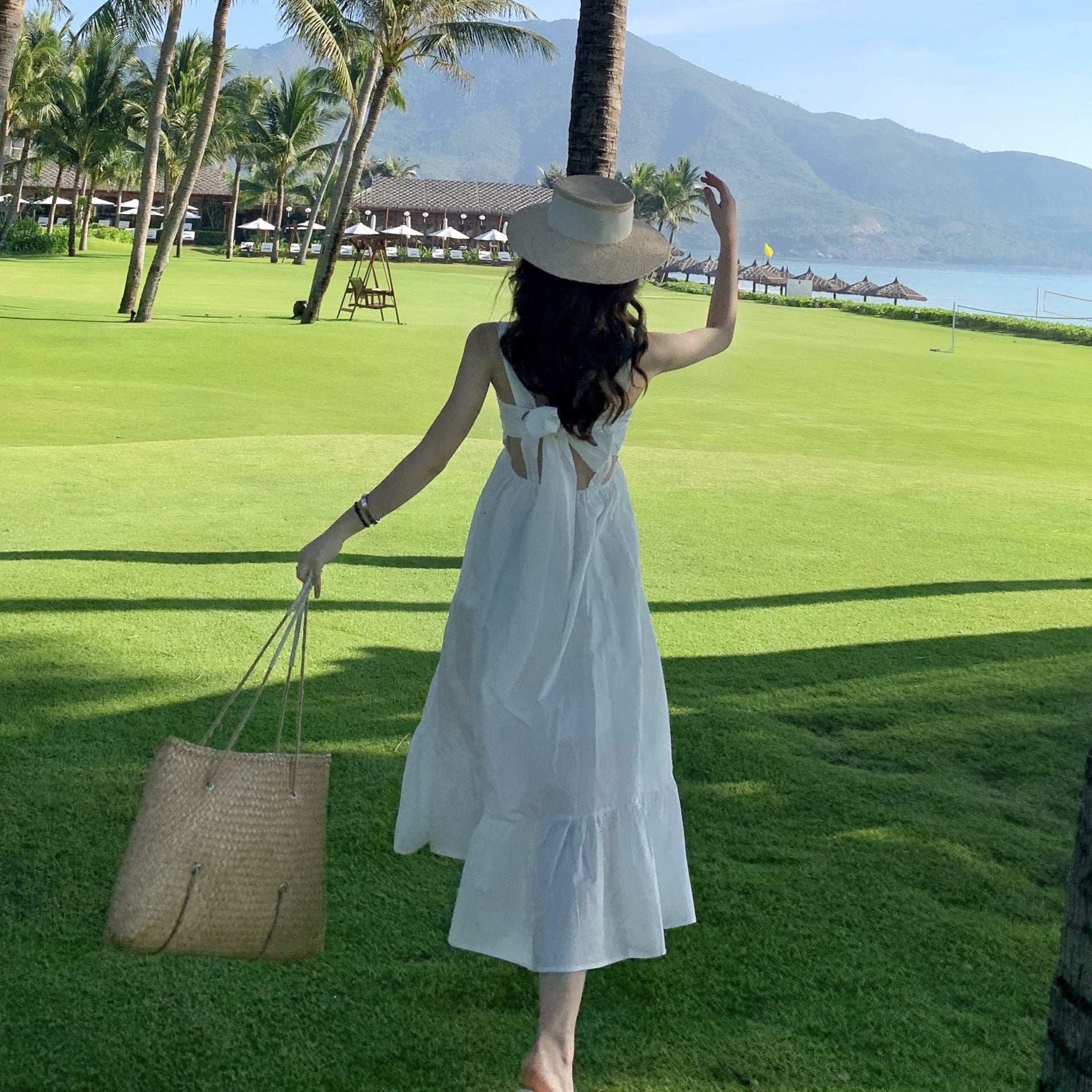 Sanya Travel Wear Slim Sling Beach Skirt Bali